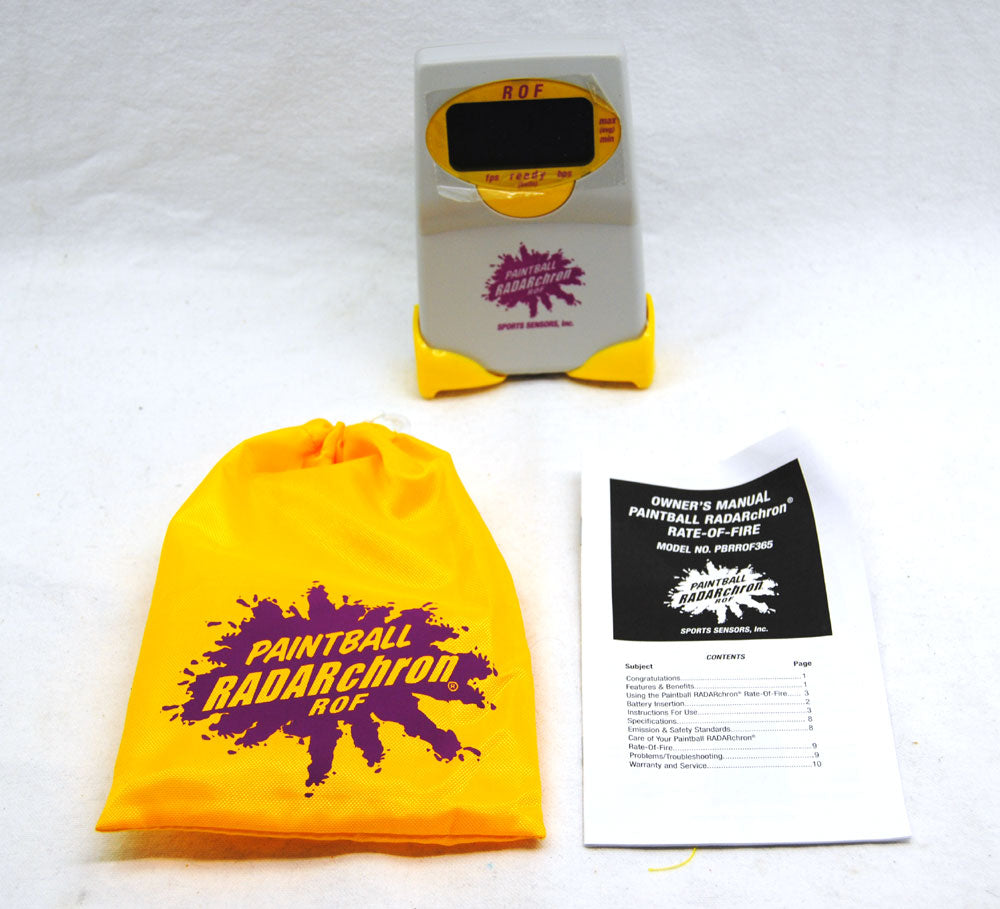 Sports Sensors Radarchron Rate-of-Fire 365 Chronograph - Custom Chronograph