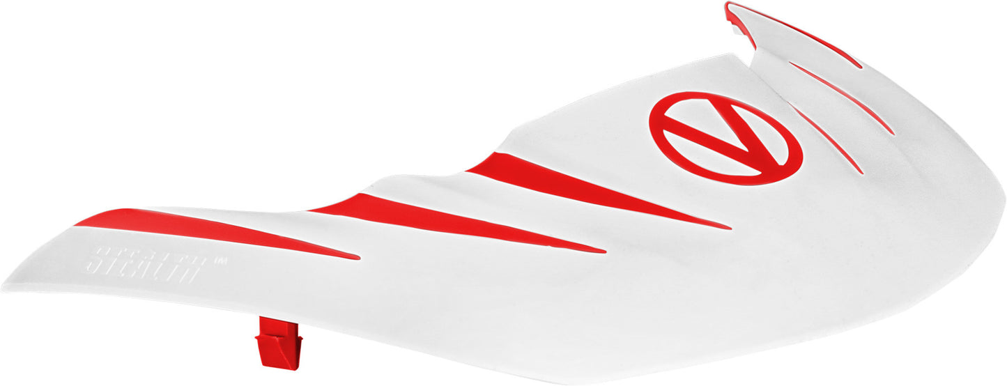 Virtue Vio Stealth Visor Red & White - Virtue