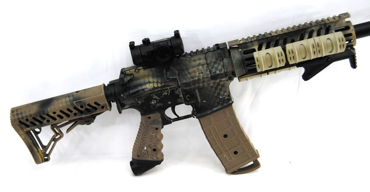 Used Tippmann TMC w/ Apex 2 Barrel & Raptor Red Dot Sight - Desert Camo - Tippmann Sports