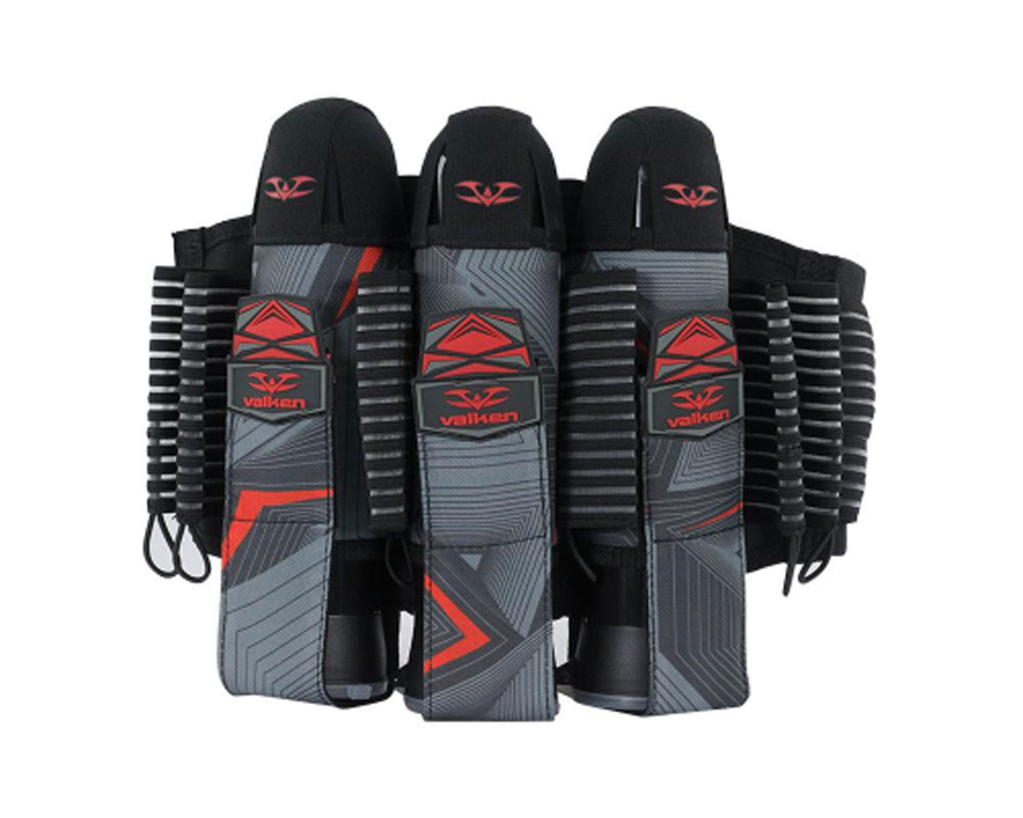 Valken Redemption Vexagon 3+6 Pod Harness - Red/Grey - Valken Paintball