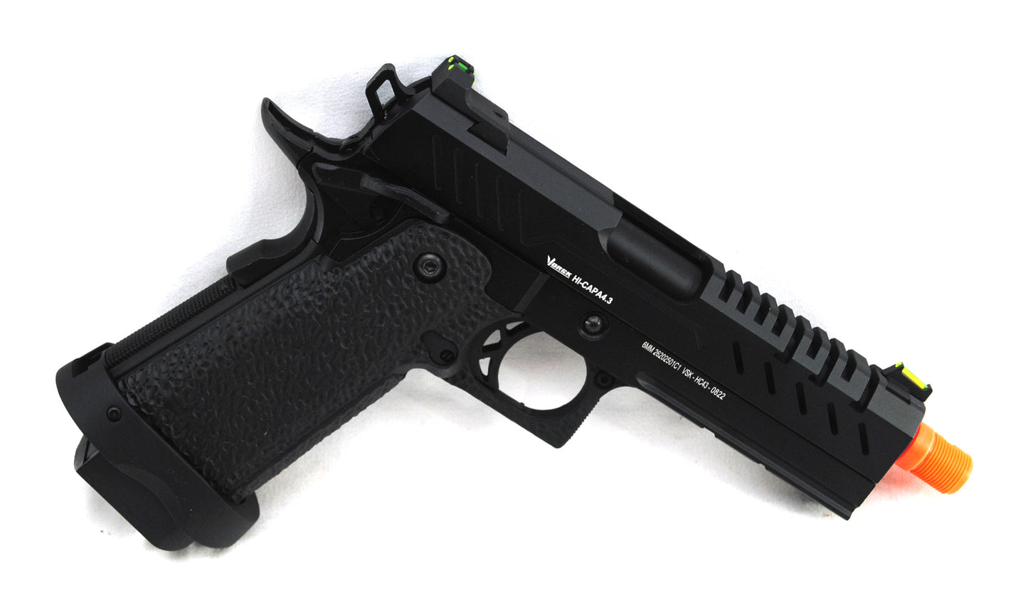 Nuprol Vorsk Hi-Capa 4.3 Full Metal Gas Blowback Pistol - Black