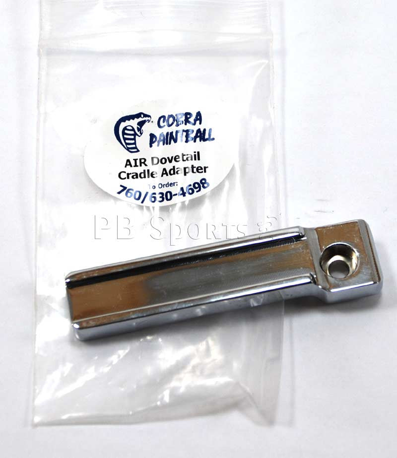 Cobra Angel AIR Dovetail Cradle Adapter - Chrome - Angel Paintball Sports