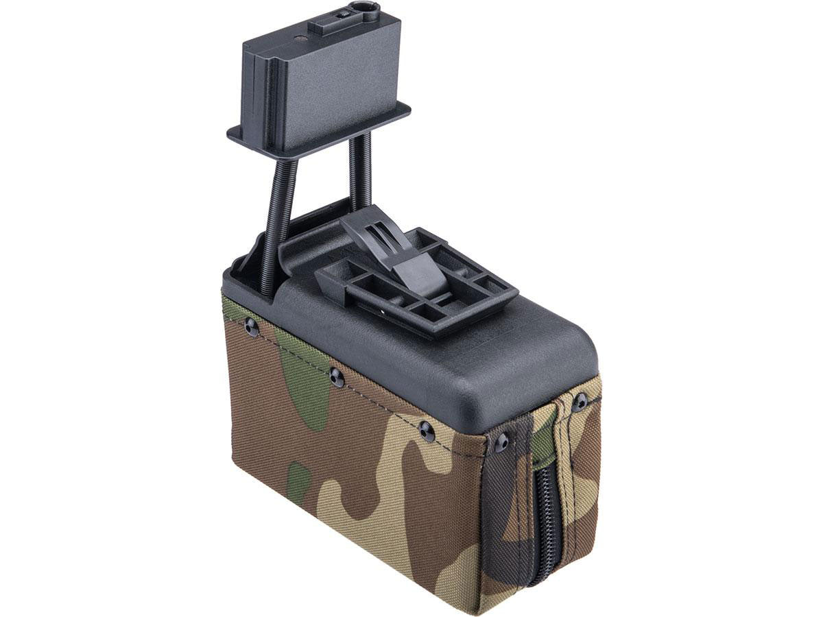 A&K 1500 Round Box Magazine with Upgraded High Strength Motor for Airsoft M249 Series AEG