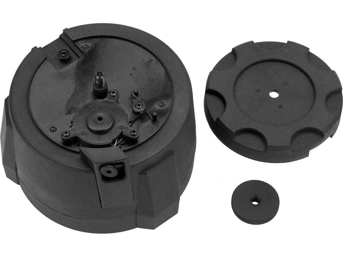 Angel Custom 1500 Round Firestorm Airsoft AEG Drum Flashmag (Body Only) - Black - Evike