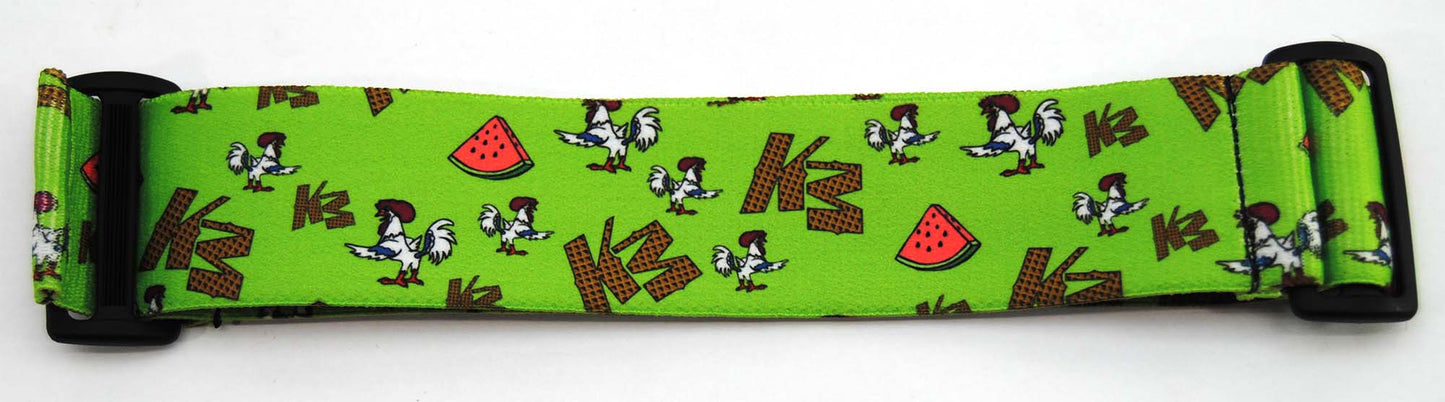 KM Strap - Chicken, Watermelon, & Waffles - Prototype Green