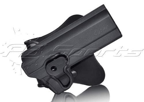 Cytac Thermal Mold 1911 Airsoft Holster w/ Belt Attachment Option 3" Length - Cytac