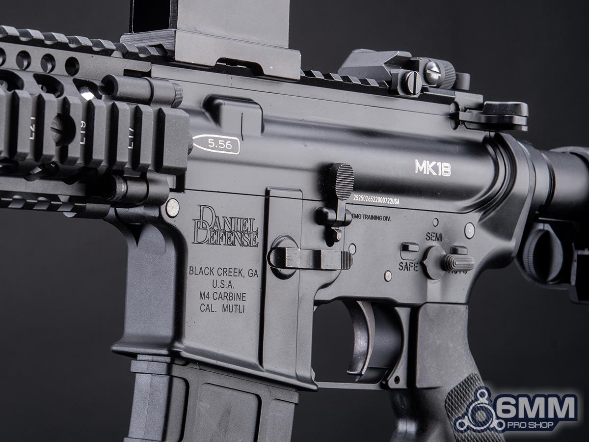 6mmProShop Daniel Defense Licensed MK18 Gas Blowback Airsoft Rifle by Golden Eagle - Black