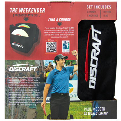 Discraft Deluxe 4 Disc Golf Set with Bag