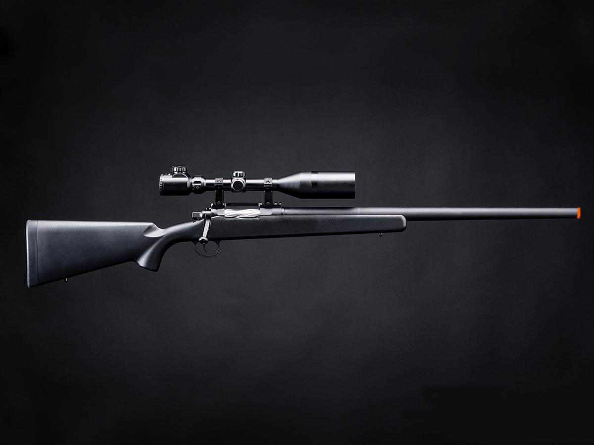 EMG Barrett Fieldcraft Precision Bolt-Action Airsoft Sniper Rifle w/ Featherweight Zero Trigger - Blackout
