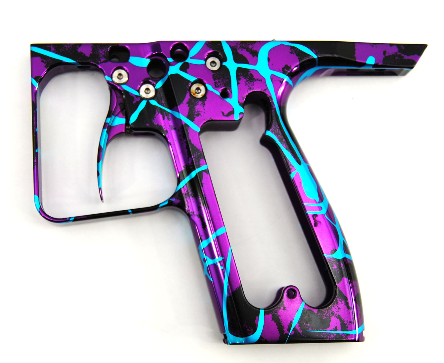 Used Inception Designs Full Body Hornet Autococker - Splash Purple/Teal