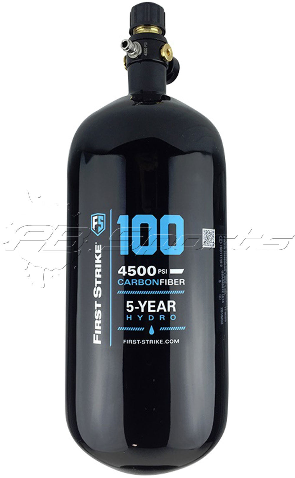 First Strike Paintball HERO 100/4500 100ci HPA Nitrogen Tank - PB Sports LLC