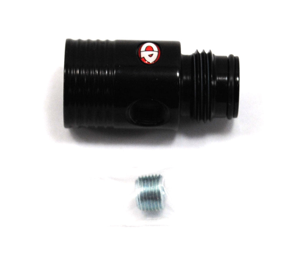 Custom Products Inline Reg Gauge Port Adapter - Black - CP Custom Products