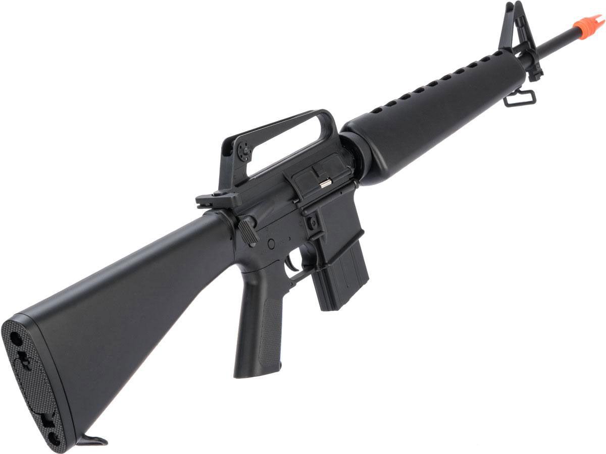 JG M16 Vietnam Airsoft AEG Rifle w/ Lipo Ready Gearbox - Black - Evike