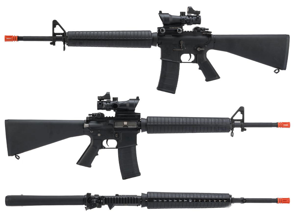 EMG Colt Licensed M16A3 Airsoft AEG Rifle - Black - Evike