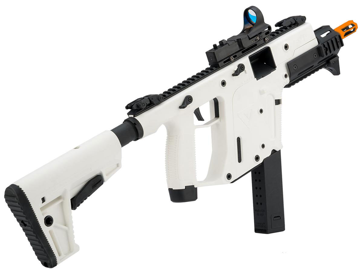 Krytac USA Limited Edition "Alpine White" KRISS Vector Airsoft SMG - White/Black