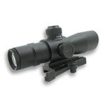 2-7X32 Compact - RED & GREEN Illuminated MIL-DOT/Green Lens/Quick Release - NC Star