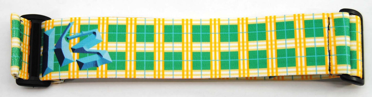 KM Goggle Strap - Plaid - Green