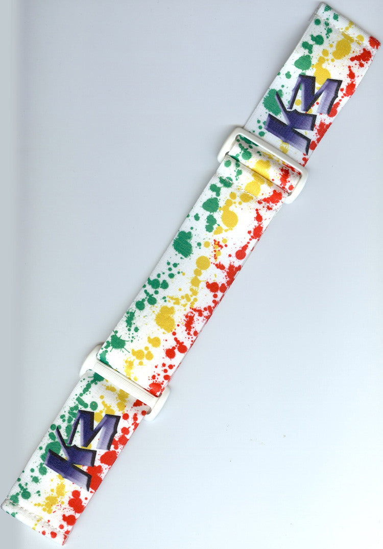 KM Strap - Rasta Splatter - White - Limited Edition - KM
