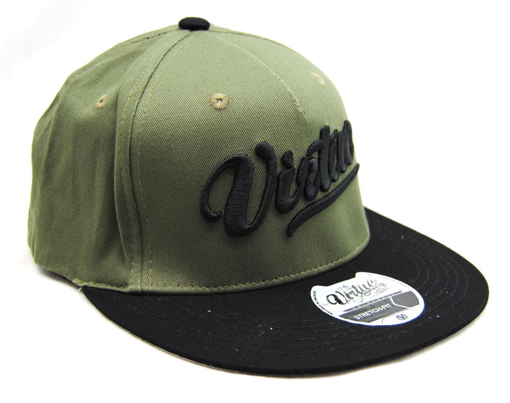 Virtue Stretch Fit Hat Olive/Black - L/XL - Virtue