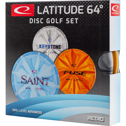 Latitude 64 Advanced Retro Burst Starter Disc Golf Set