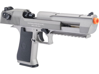 Magnum Research Licensed Select Fire Desert Eagle CO2 Gas Blowback Airsoft Pistol by KWC - Silver