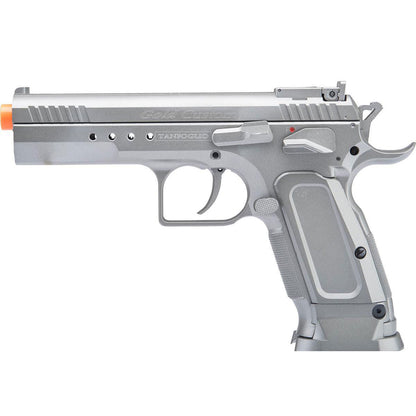 Cybergun Tanfoglio Licensed Limited Edition Custom Airsoft GBB Pistol by KWC - Silver