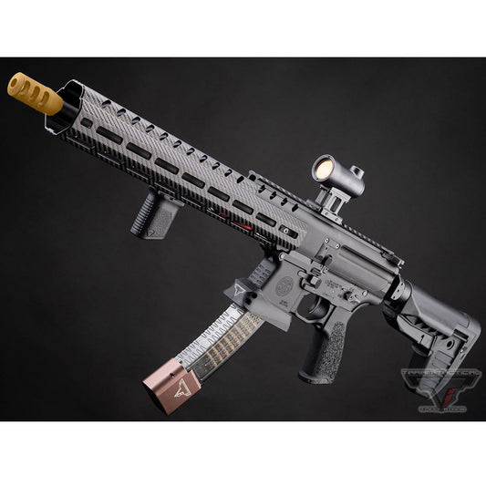 Custom JW SIG SAUER ProForce MPX AEG w/ EMG TTI John Wick Suite - Faux Carbon Fiber Handguard - 350 FPS