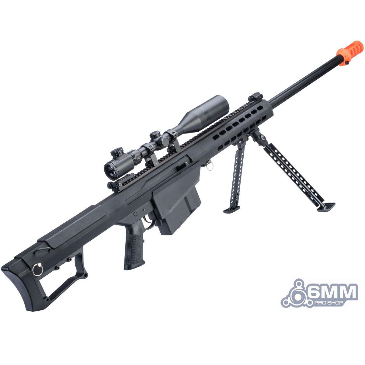 6mmProShop Barrett Licensed M107A1 Bolt Action Powered Airsoft Sniper Rifle