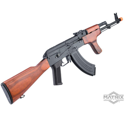 Matrix / S&T Stamped Steel AK Airsoft AEG AIMS-63 Rifle w/ G3 Electronic Trigger QD Spring Gearbox - Real Wood