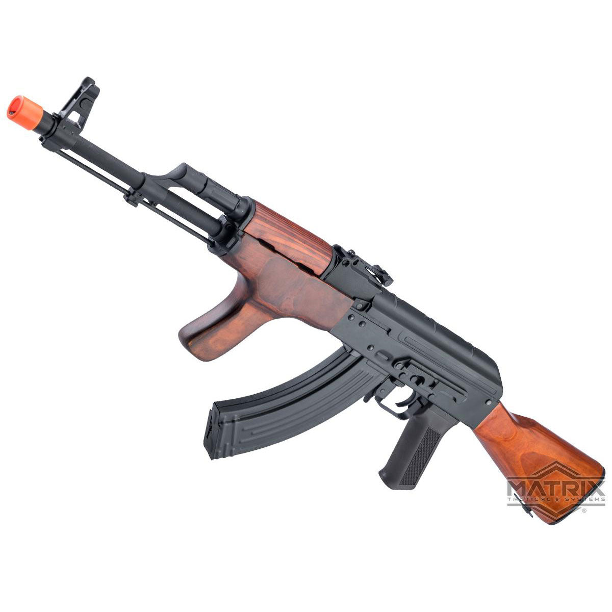 Matrix / S&T Stamped Steel AK Airsoft AEG AIMS-63 Rifle w/ G3 Electronic Trigger QD Spring Gearbox - Real Wood