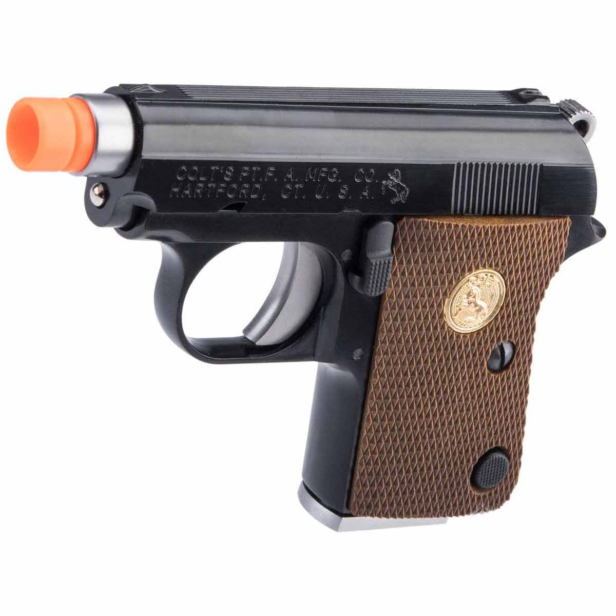 Cybergun WE Tech Officially Licensed Colt Junior .25 ACP Gas Blowback Airsoft Pistol - Black