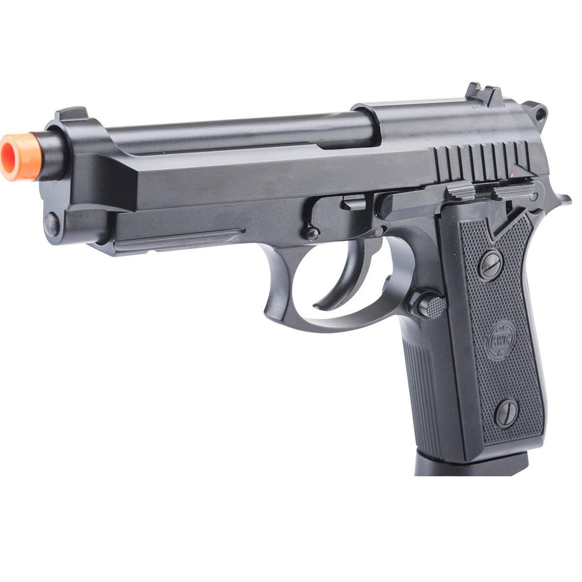 M9 PT92 Full Metal Semi / Full Auto Select Fire CO2 Gas Blowback Airsoft Pistol by KWC - Black