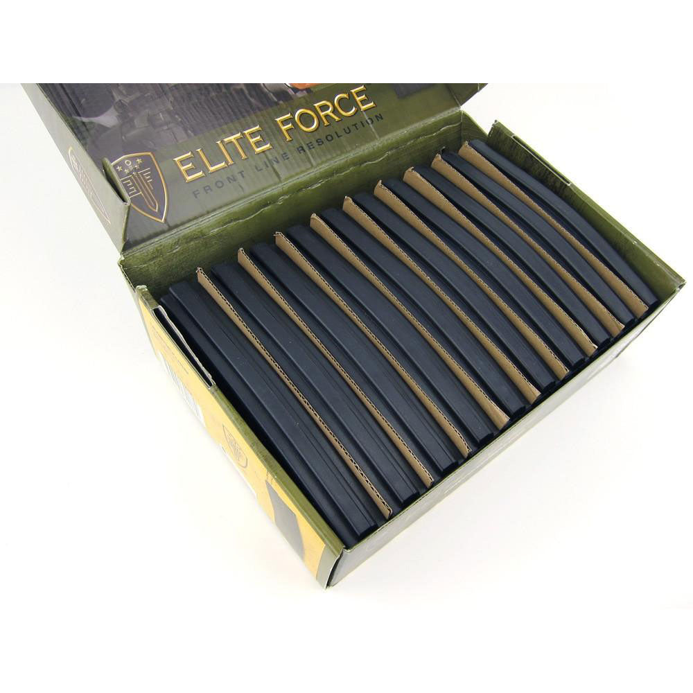 Elite Force M4 / M16 140Rd Mid Cap Magazine 10 Pack - Black