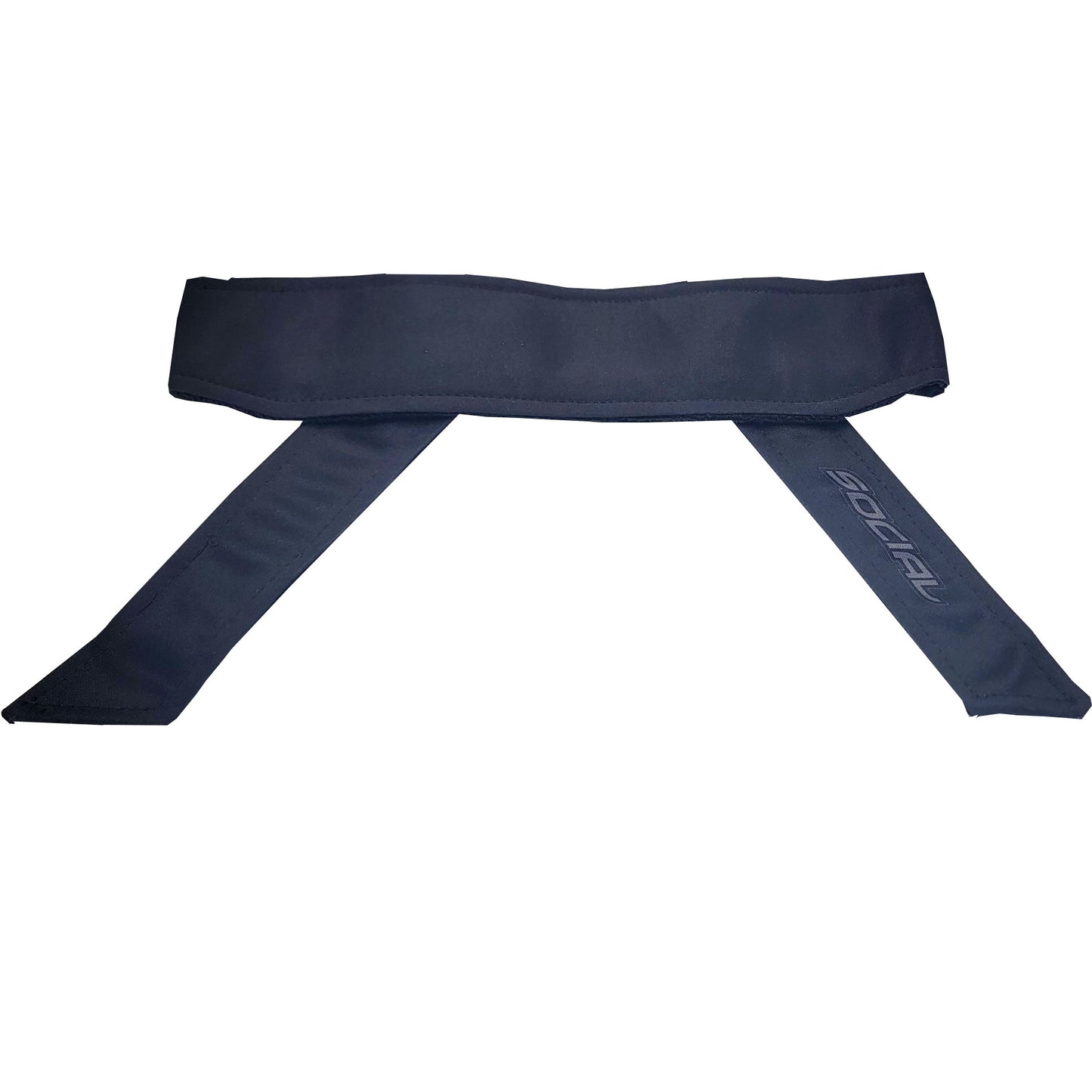 Social Paintball Deluxe Long Tie Headband - Black