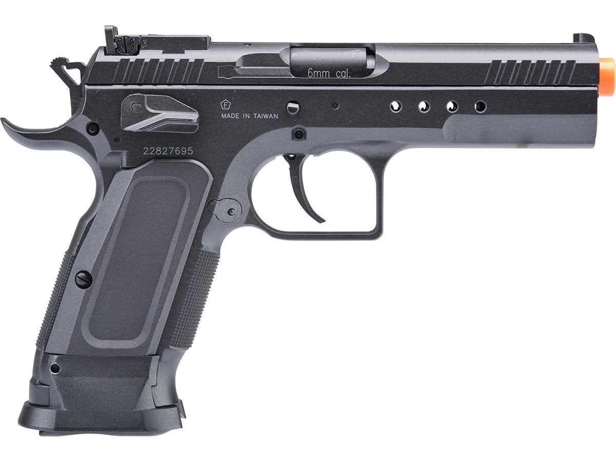 Cybergun Tanfoglio Licensed Limited Edition Custom Airsoft GBB Pistol by KWC - Black