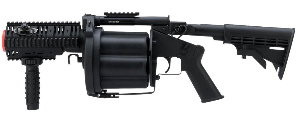 ICS MGL Full Size Airsoft Revolver Grenade Launcher Gen 2 Short - Blac ...