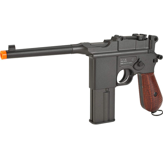 KWC M712 Broomhandle Full-Auto Full Metal Airsoft CO2 Gas Pistol