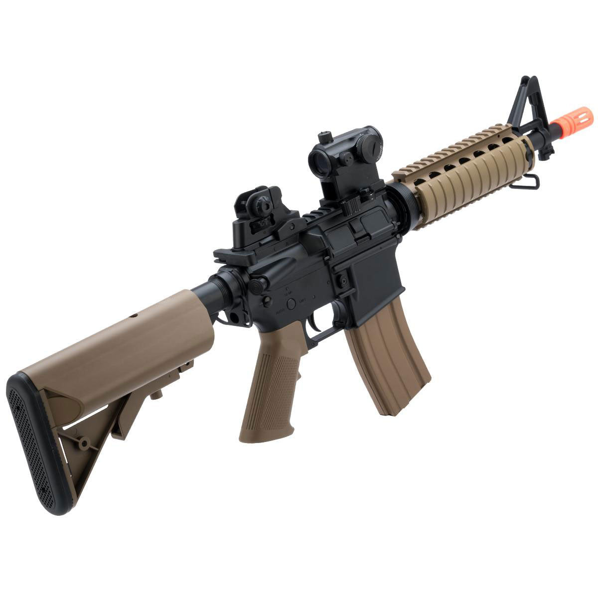 Colt Licensed M4 CQB-R SOPMOD Airsoft AEG w/ LiPo Ready Metal Gearbox - Tan