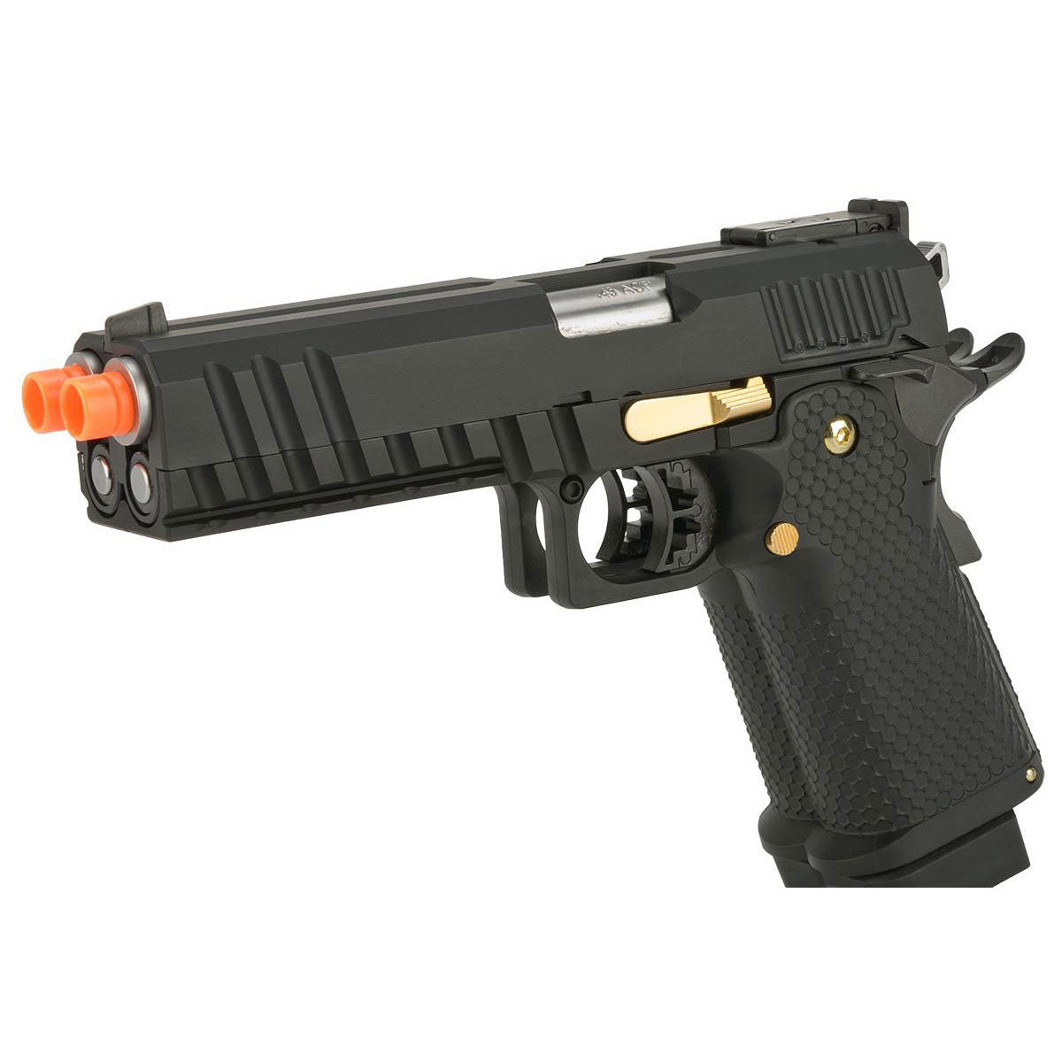 AW Custom HX21 "Pepper Box" Double Barrel 1911 Hi-Capa Gas Blowback Airsoft Pistol