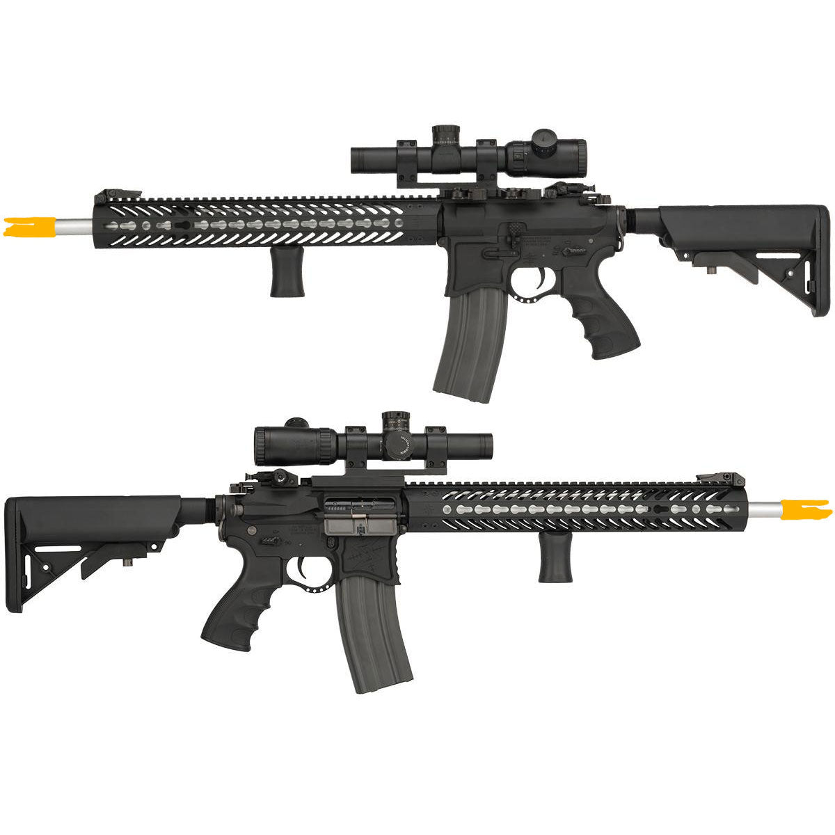 EMG Seekins Precision Licensed SP223 Keymod Advanced Airsoft M4 AEG Rifle w/ G2 Gearbox - Black