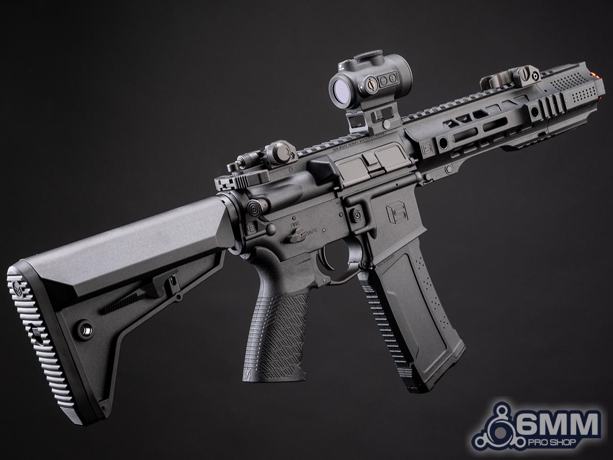 6mmProShop SAI Licensed GRY AR-15 Airsoft AEG Rifle - Black - 6.5"