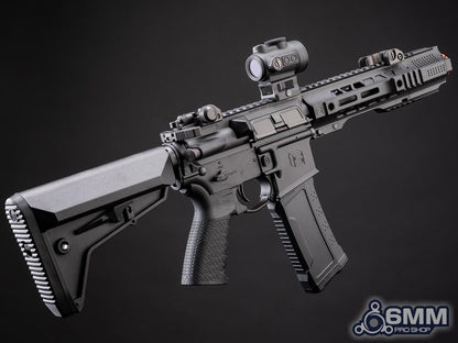 6mmProShop SAI Licensed GRY AR-15 Airsoft AEG Rifle - Black - 6.5"