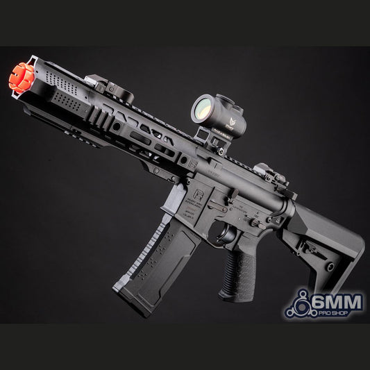 6mmProShop SAI Licensed GRY AR-15 Airsoft AEG Rifle - Black - 6.5"