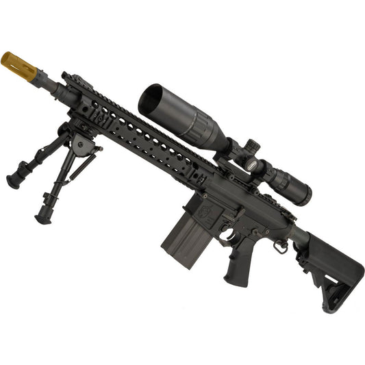ARES Knight's Armament Licensed SR25-M110K Airsoft AEG DMR - Black