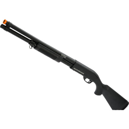 S&T M870 Type Full Metal Airsoft Training Shotgun - Standard - Black - Polymer Stock