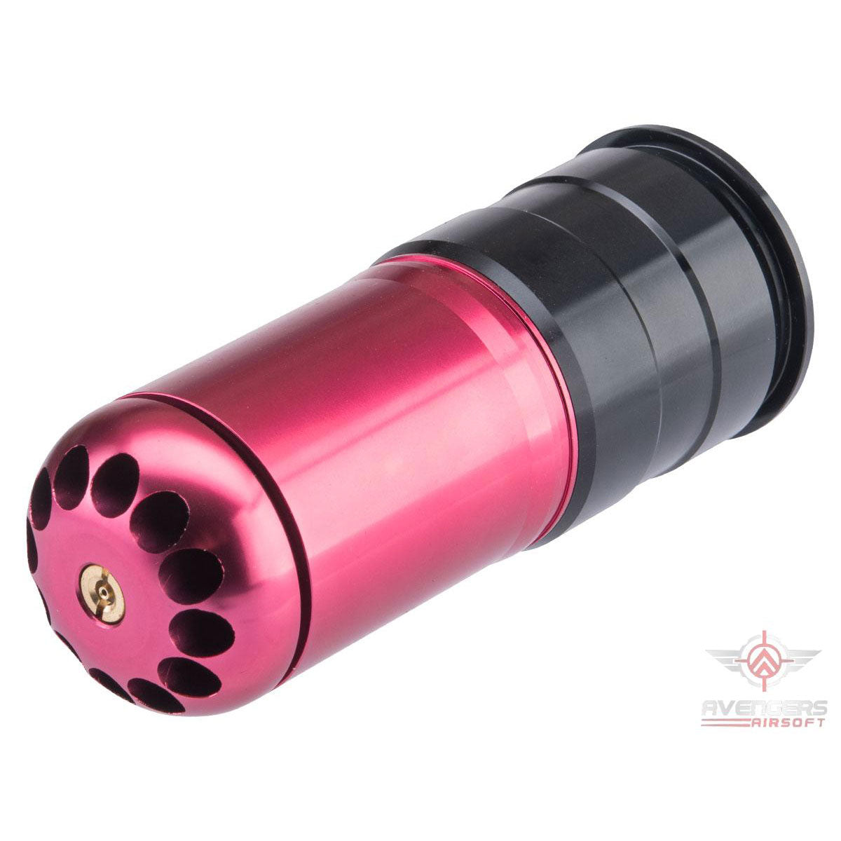 Avengers 40mm Airsoft Gas Grenade Shell - 120rd Shower - Red