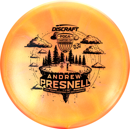 Discraft Andrew Presnell Z Swirl ColorShift Drone Midrange Golf Disc - 2024 Champions Cup Stamp