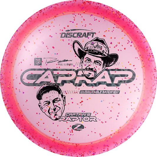 Discraft 2026 Paul Ulibarri Z Confetti Captain's Raptor Disc - Paul x Brad Faces Stamp