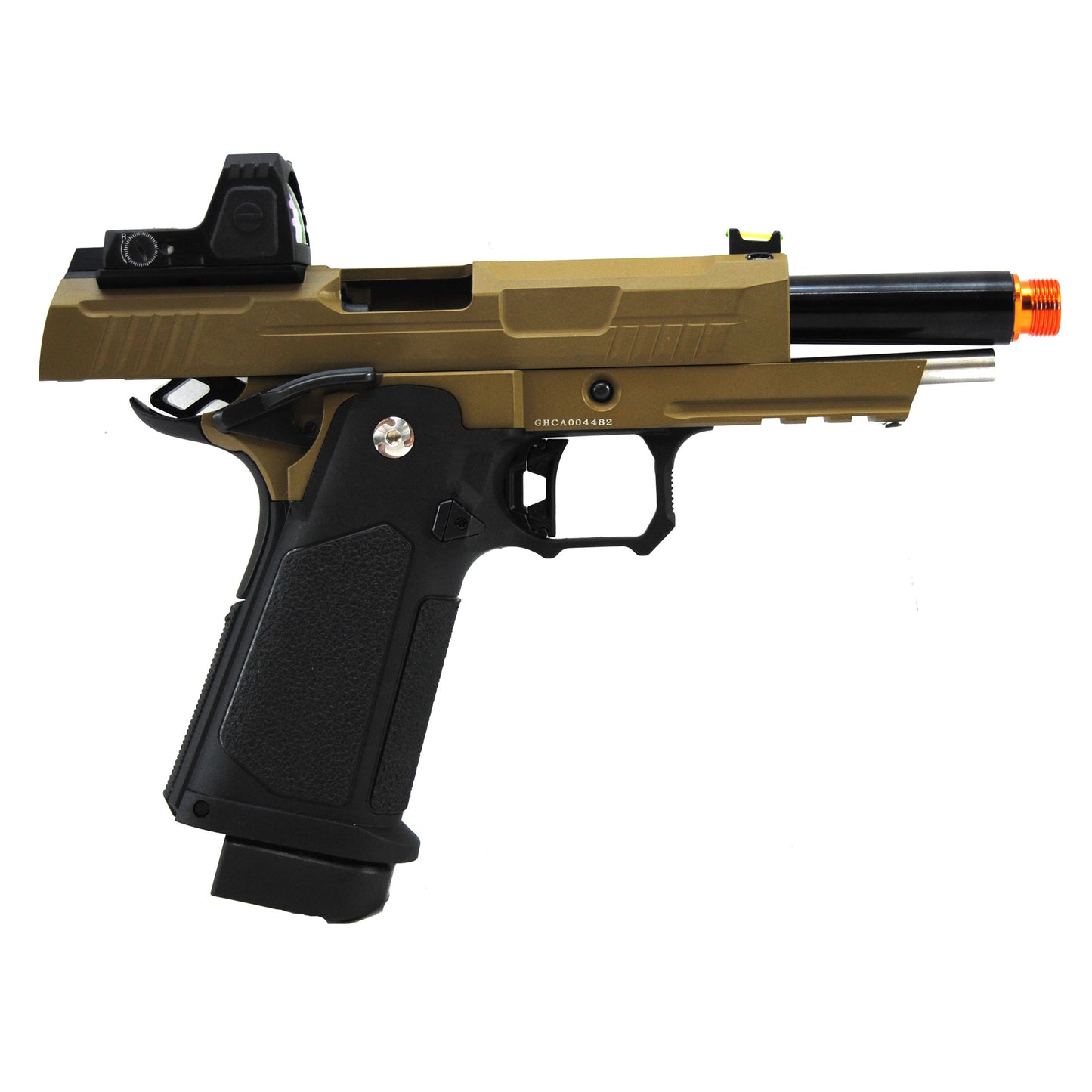 Arcturus Vanguard 4.3" HI-CAPA GBB Airsoft Pistol w/ Optic Ready Slide ARS-1 Red Dot Sight