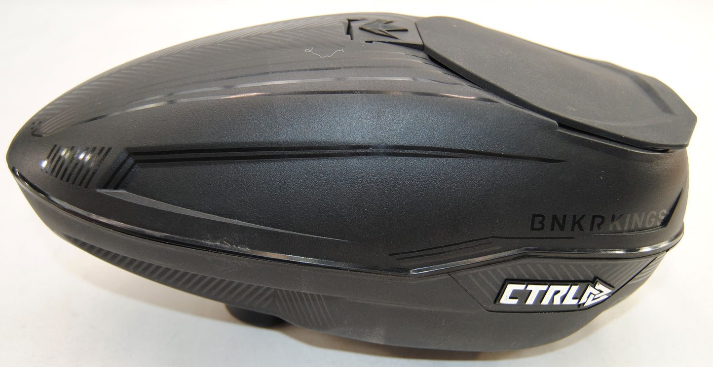 Used Bunker Kings CTRL Paintball Hopper Black